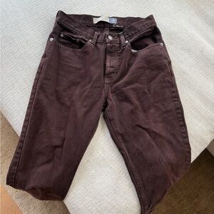 PERFECT Vintage 90s Gap Brown Straight Leg Jeans